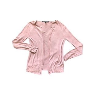 linda allard/ellen tracy light pink cardigan